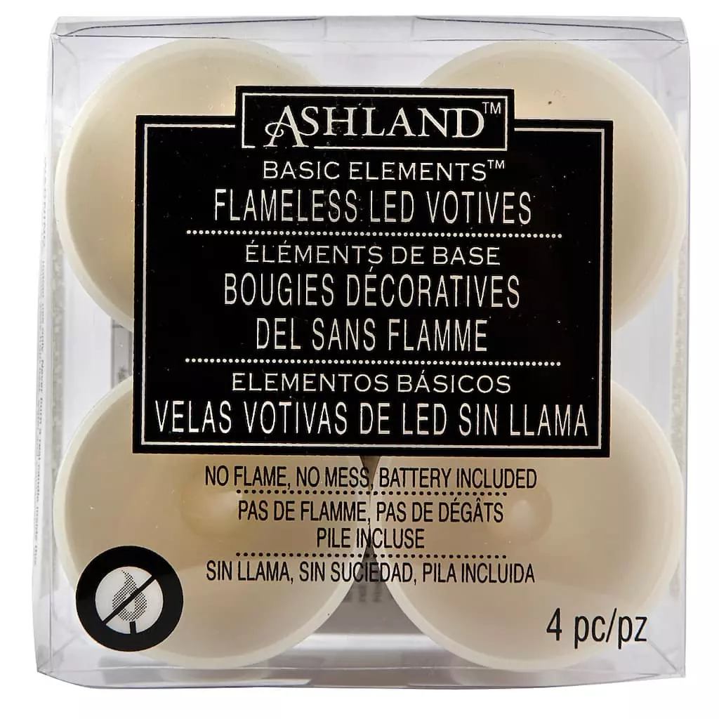 Brand new ❤️ 8 Packs: 4 ct. (32 total) White Flameless LED Votive Candles by Ashland® ⭐ 3 Brand new ❤️ 8 Packs: 4 ct. (32 total) White Flameless LED Votive Candles by Ashland® ⭐