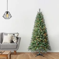 Coupon 💯 7ft. Pre-Lit Willow Pine Artificial Christmas Tree, Multicolor Lights by Ashland® ✔️ -Ashland Online Store 10151890 15