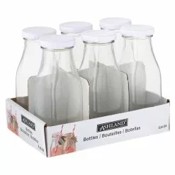 Best reviews of 😍 Ashland® Glass Milk Bottles with Lids, 6 Pack ⭐