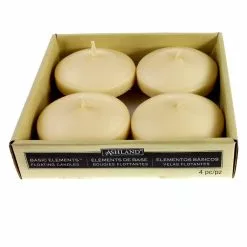 Discount 👍 12 Packs: 4 ct. (48 total) Basic Elements™ Ivory Floating Candles by Ashland® ⭐ -Ashland Online Store 10363779 2 1