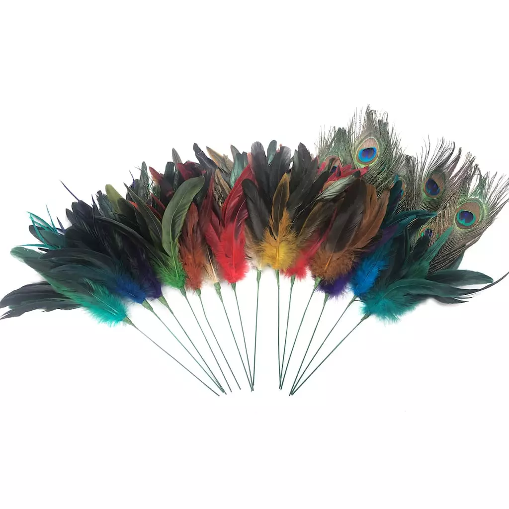 New โจ Assorted Colorful Feather Pick by Ashland® ๐ฅฐ 3 New โจ Assorted Colorful Feather Pick by Ashland® ๐ฅฐ