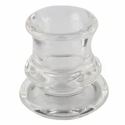 Buy ❤️ 12 Pack: 2.25" Chunky Glass Taper Candle Holder by Ashland® 😉