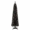 Cheap ✔️ 6ft. Pre-Lit Artificial Black Pencil 🎉 Christmas Tree, Clear Lights by Ashland® ❤️
