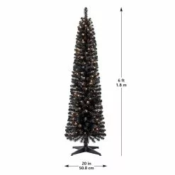 Cheap โ๏ธ 6ft. Pre-Lit Artificial Black Pencil ๐ Christmas Tree, Clear Lights by Ashland® โค๏ธ 15 Cheap โ๏ธ 6ft. Pre-Lit Artificial Black Pencil ๐ Christmas Tree, Clear Lights by Ashland® โค๏ธ -Ashland Online Store 10444272 13