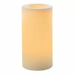 New ⌛ White 4" x 8" LED Outdoor Pillar Candle By Ashland® 💯 -Ashland Online Store 10466497