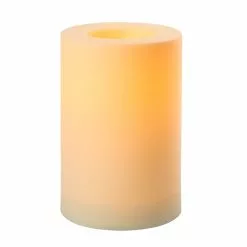 New 👏 White 6" x 9" LED Outdoor Pillar Candle By Ashland® 😉 -Ashland Online Store 10470067