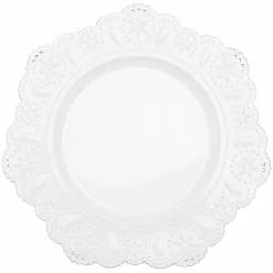 Budget ๐ฏ 13" White Doily Charger By Ashland® โ๏ธ