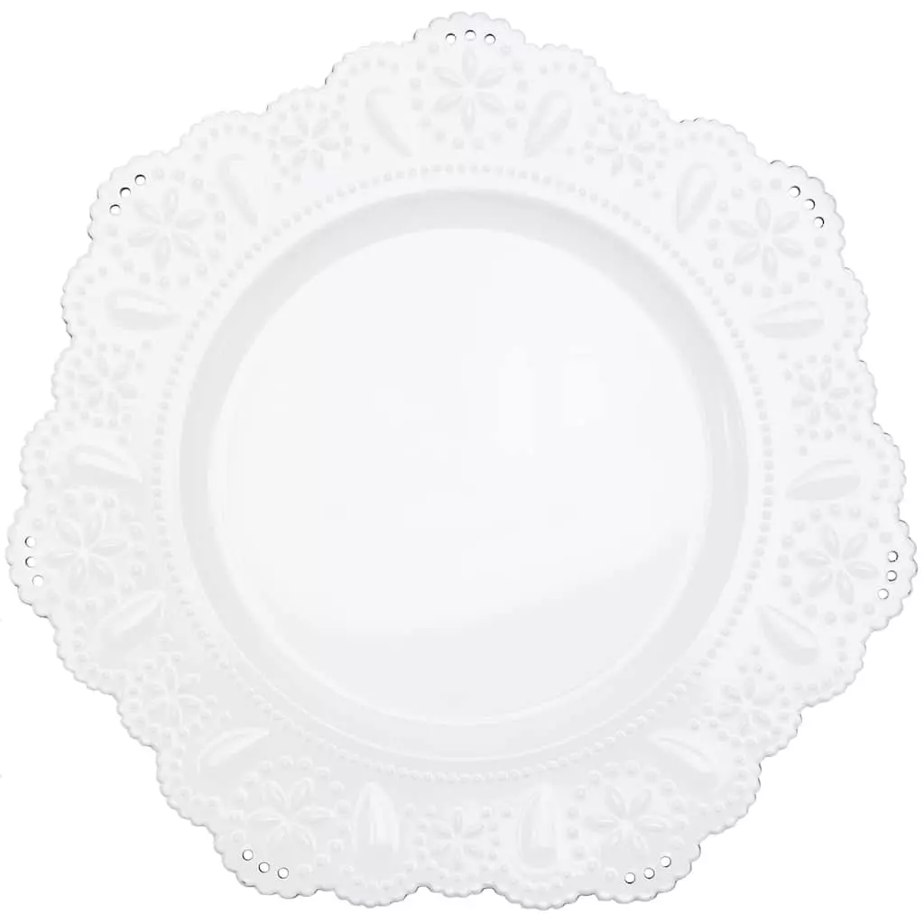 Budget ๐ฏ 13" White Doily Charger By Ashland® โ๏ธ 3 Budget ๐ฏ 13" White Doily Charger By Ashland® โ๏ธ