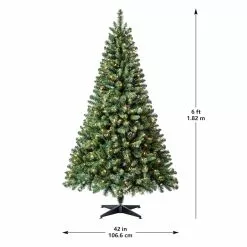 Best Pirce ⌛ 6ft. Pre-Lit Windham Spruce Artificial 🎉 Christmas Tree, Clear Lights by Ashland® ⌛ -Ashland Online Store 10487970 13