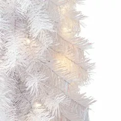 Outlet ✔️ 7ft. Pre-Lit White Norway Artificial Pencil Christmas Tree, Clear Lights by Ashland® 🤩 -Ashland Online Store 10487971 10