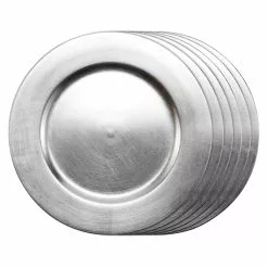 Buy 🤩 Silver Charger Set By Ashland® 6ct. 🎉 -Ashland Online Store 10524078 2