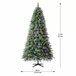 Hot Sale 🌟 7.5ft. Pre-Lit Augusta Pine Artificial ❄ Christmas Tree, Color Changing LED Lights by Ashland® ⭐ -Ashland Online Store 10524538 21