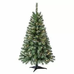 Best Pirce ๐ฅฐ 4ft. Pre-Lit Riverside Pine Artificial Christmas Tree, Clear Lights by Ashland® โจ