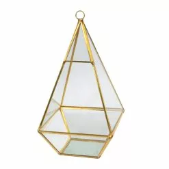 Deals ๐ Gold Triangle Glass Terrarium By Ashland™ ๐