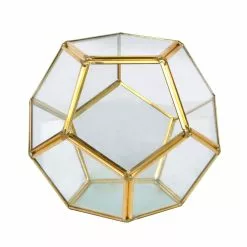 Wholesale 🔔 Gold Octagon Glass Terrarium By Ashland™ 💯