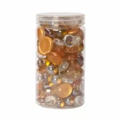 Wholesale 👏 12 Pack: Golden Glass Gems & Marbles By Ashland™ 😀