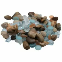Promo ✨ Mixed Glass & Stone Pebbles By Ashland™ ✨