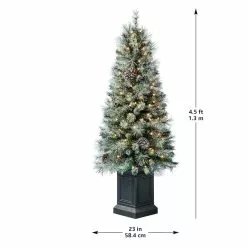 Buy 🎉 4.5ft. Pre-Lit Baywood Artificial Christmas Tree, Clear Lights by Ashland® 🎁 -Ashland Online Store 10560172 13