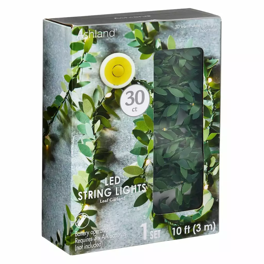 Brand new ๐ 10ft. Leaf Garland String Lights by Ashland™ ๐ 3 Brand new ๐ 10ft. Leaf Garland String Lights by Ashland™ ๐