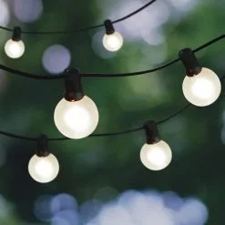 Budget ⭐ 16ct. Frosted Globe String Lights by Ashland™ 🎉 -Ashland Online Store 10561984