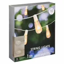 Brand new 🎁 10ct. Edison String Lights with White Cord by Ashland™ ✔️