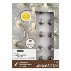 Coupon 🥰 30ct. White LED String Lights by Ashland™ ❤️ -Ashland Online Store 10561997 1