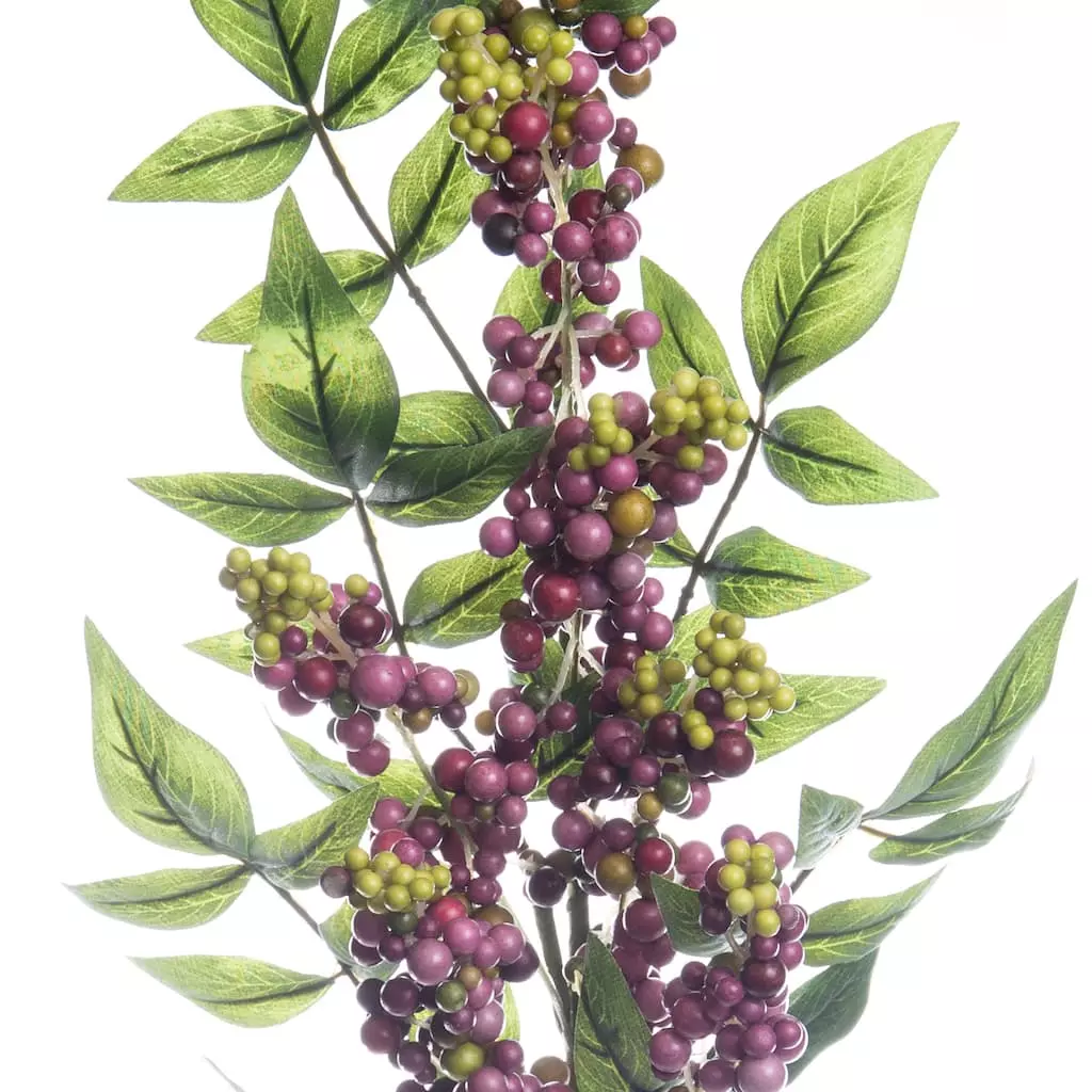 Wholesale ๐คฉ 12 Pack: Burgundy Berry Stem with Leaves by Ashland® ๐ 4 Wholesale ๐คฉ 12 Pack: Burgundy Berry Stem with Leaves by Ashland® ๐ - Image 2