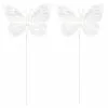 Wholesale ⭐ 8.6" White Feather Butterfly by Ashland® ⭐
