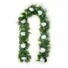 Best deal ❤️ 6ft. White Rose Foliage Garland by Ashland® 🔔 -Ashland Online Store 10627257 21