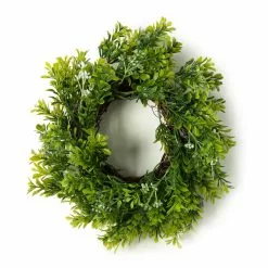 Coupon 🧨 6 Pack: 9" Green Mini Boxwood Wreath with Flowers by Ashland® 😉