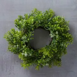 Outlet ⭐ 9" Green Mini Boxwood Wreath with Flowers by Ashland® 😍 -Ashland Online Store 10628624 22