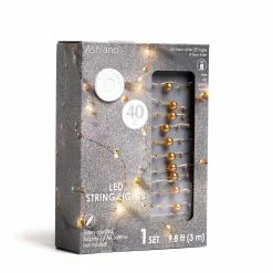 Flash Sale ✔️ 12 Pack: 40ct. Warm White Gold Pearl LED String Lights by Ashland® 🥰 11 Flash Sale ✔️ 12 Pack: 40ct. Warm White Gold Pearl LED String Lights by Ashland® 🥰 -Ashland Online Store 10632035 7 1