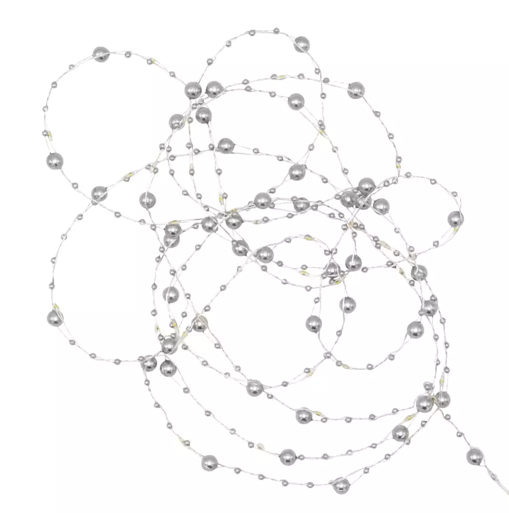 Promo ๐ 12 Pack: 40ct. Warm White Silver Pearl LED String Lights by Ashland® ๐ 6 Promo ๐ 12 Pack: 40ct. Warm White Silver Pearl LED String Lights by Ashland® ๐ - Image 4