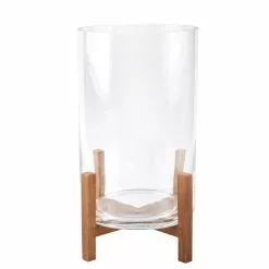 Budget 💯 Glass Candle Holder with Wood Base by Ashland® 🌟