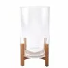 Wholesale ⭐ 6 Pack: 9" Glass Candle Holder with Wood Base by Ashland® 🎉 -Ashland Online Store 10633856 1