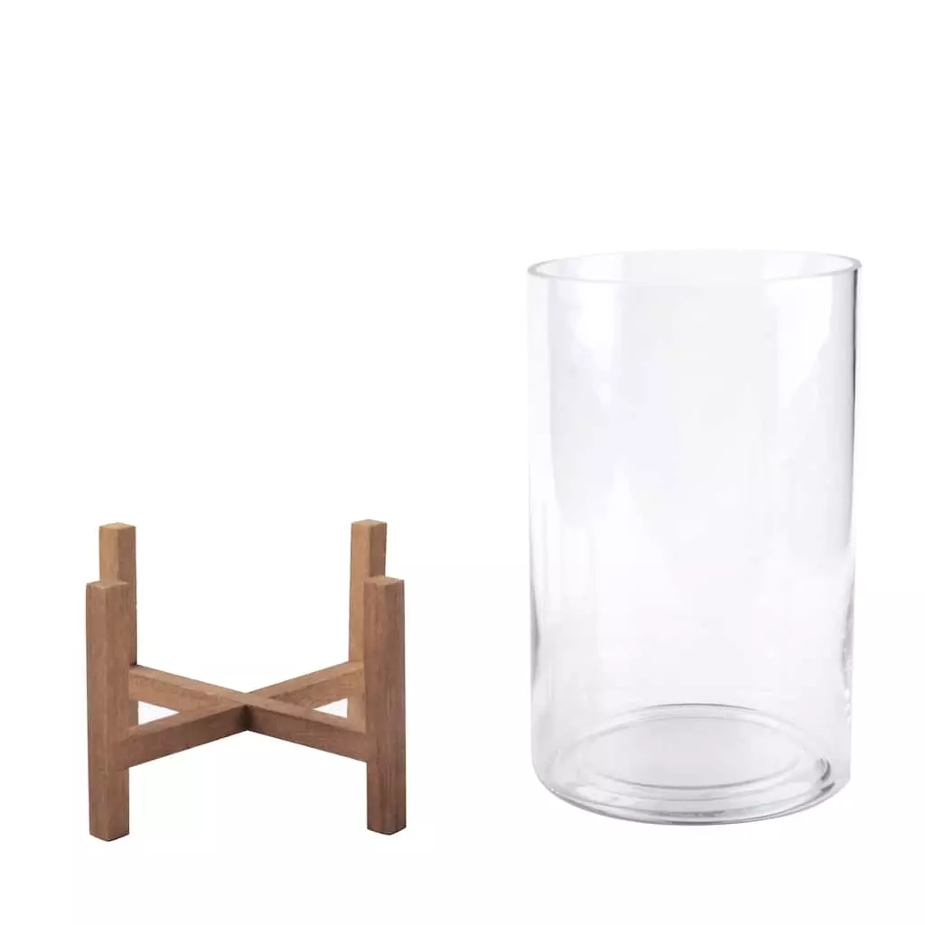 Budget ๐ฏ Glass Candle Holder with Wood Base by Ashland® ๐ 5 Budget ๐ฏ Glass Candle Holder with Wood Base by Ashland® ๐ - Image 3