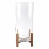 Outlet ⭐ Glass Candle Holder with Wood Base by Ashland® 🔔 -Ashland Online Store 10633857 1 2