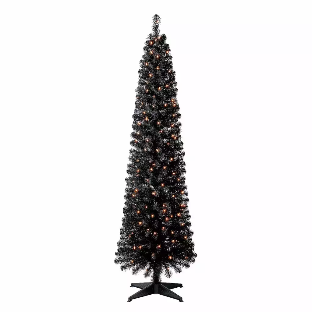 Best deal ✨ 6ft. Pre-Lit Shiny Black Pencil Tree, Clear Lights by Ashland® ⭐ 3 Best deal ✨ 6ft. Pre-Lit Shiny Black Pencil Tree, Clear Lights by Ashland® ⭐