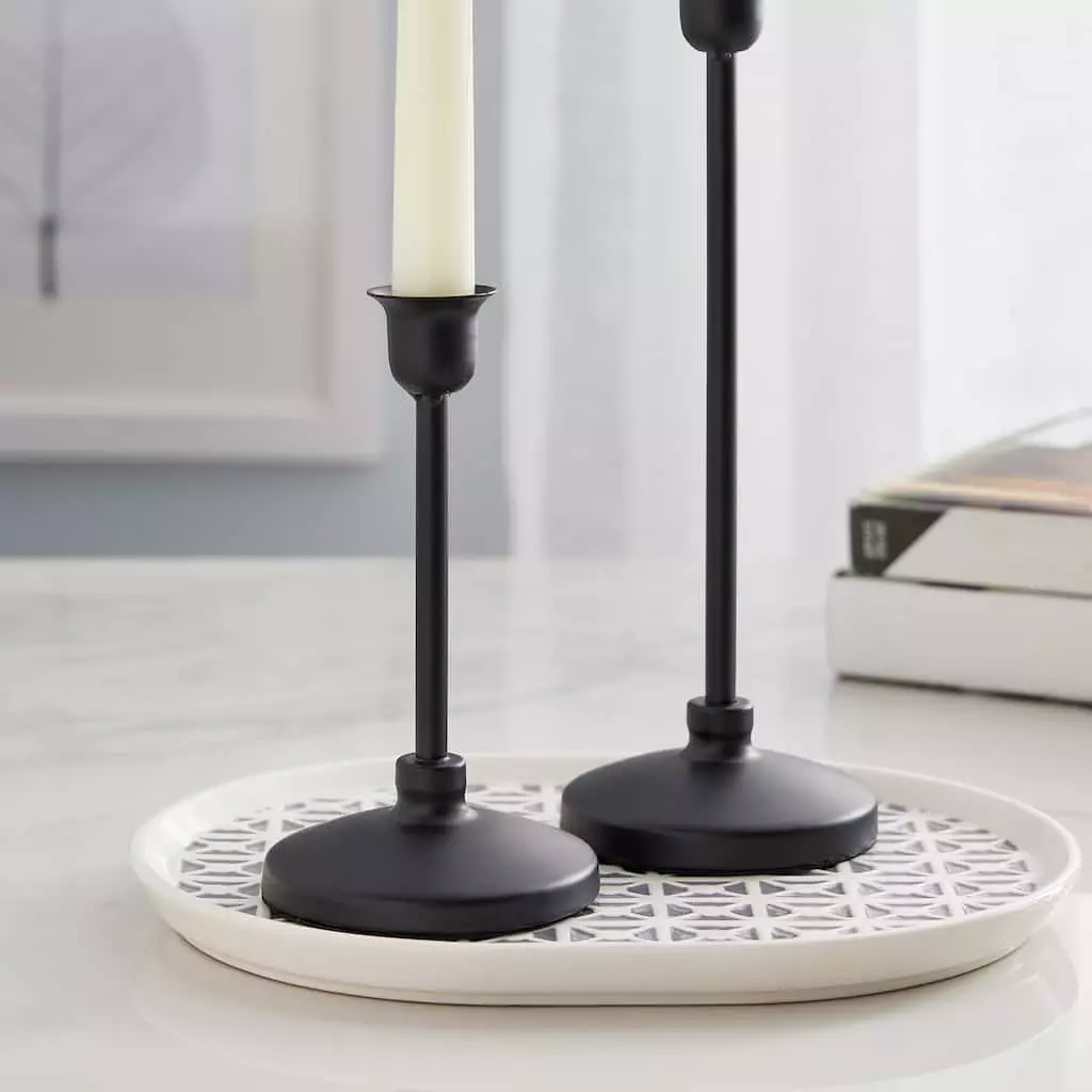 Cheap ⌛ Black Metal Taper Candle Holder by Ashland® ⭐ 4 Cheap ⌛ Black Metal Taper Candle Holder by Ashland® ⭐ - Image 2