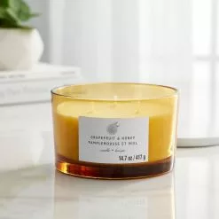 Buy ✔️ Grapefruit & Honey 3-Wick Jar Candle by Ashland® ✔️ -Ashland Online Store 10638412 20