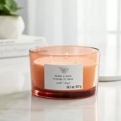 Budget 😍 Peony & Rose 3-Wick Jar Candle by Ashland® 😀 -Ashland Online Store 10638413 20