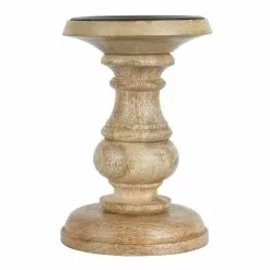 Best Sale ⭐ Wood Carved Pillar Candle Holder by Ashland® ⭐