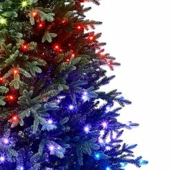 Cheap 😀 7.5ft. Pre-Lit Laurel Pine Artificial Christmas Tree, Multicolor Twinkly™ LED Lights by Ashland® 🛒 -Ashland Online Store 10643169 11