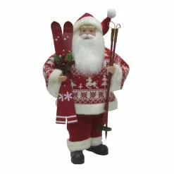 Buy 🧨 18" Santa in Red Sweater with Skis by Ashland® 🌟