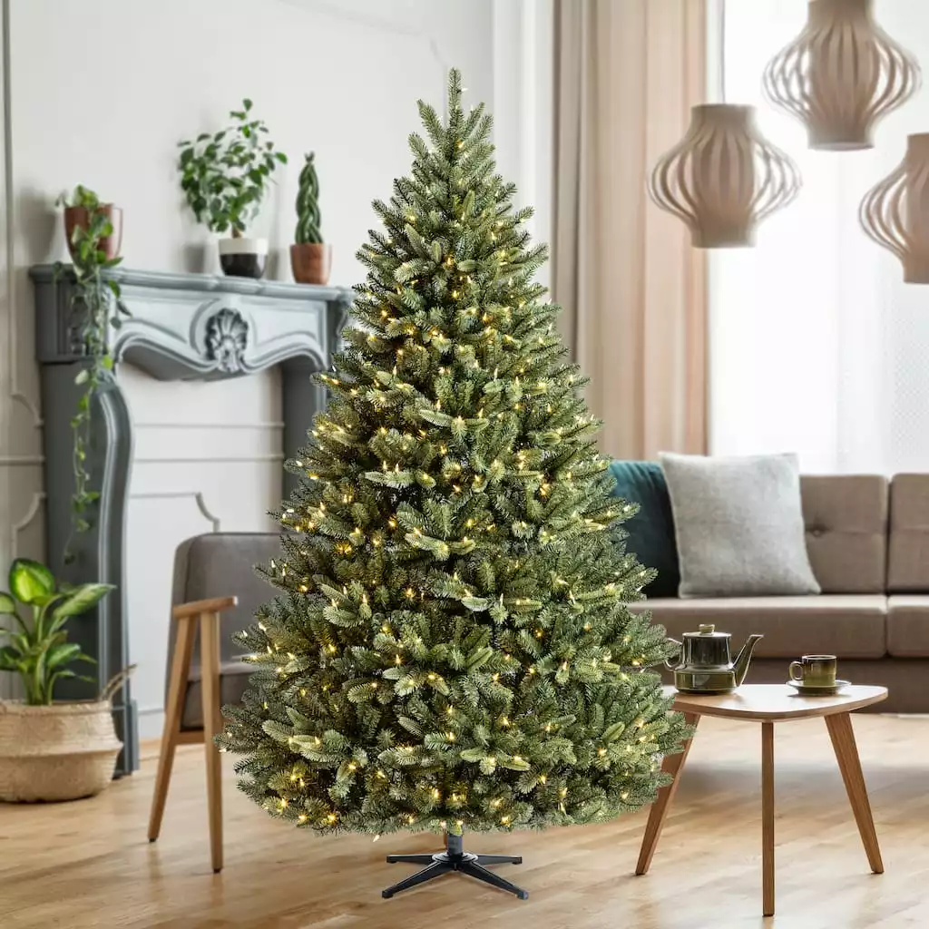 Promo ✔️ 7.5ft. Pre-Lit Aspen Pine Quick Set® Artificial Christmas Tree, Warm White LED Lights by Ashland® ⌛ 10 Promo ✔️ 7.5ft. Pre-Lit Aspen Pine Quick Set® Artificial Christmas Tree, Warm White LED Lights by Ashland® ⌛ - Image 8
