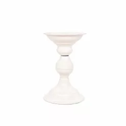 Wholesale ๐ 12 Pack: 6" Cream Metal Pillar Candle Holder by Ashland® ๐ฏ