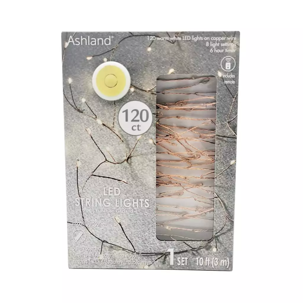 Best Sale โจ 8 Pack: 120ct. Warm White LED Copper String Lights Garland by Ashland® ๐ 3 Best Sale โจ 8 Pack: 120ct. Warm White LED Copper String Lights Garland by Ashland® ๐
