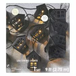 Best Sale ✨ 10ct. Warm White LED Black House String Lights by Ashland® 👏