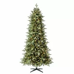 Promo ✨ 7ft. Pre-Lit Denison Slim Fir Artificial Christmas Tree, Fairy Warm White LED Lights by Ashland® ✔️