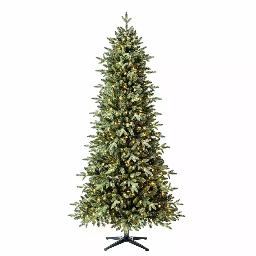 Promo ✨ 7ft. Pre-Lit Denison Slim Fir Artificial Christmas Tree, Fairy Warm White LED Lights by Ashland® ✔️ 3 Promo ✨ 7ft. Pre-Lit Denison Slim Fir Artificial Christmas Tree, Fairy Warm White LED Lights by Ashland® ✔️